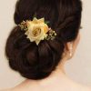 Hair Flare Hair Accessories For Women 1941 Pins Artificial Flowers Multicolour Artificial Flower Gajra Mogra (Pack Of 1)