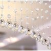Acrylic Crystal Plastic Strings Bead Hanging Curtain (Set Of 10) - White