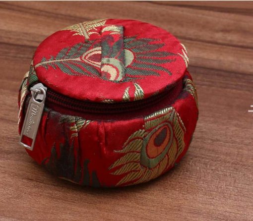 Bangle Box With Peacock Feather Design - Assorted Pack Of 1 Bangle Box With Peacock Feather Design - Assorted Pack Of 1