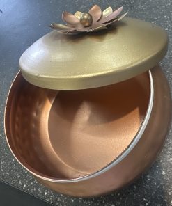 Traditional Oxidised Metal Container Box