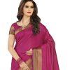 Women'S Woven Tussar Silk Saree With Blouse WomenS Woven Tussar Silk Saree With Blouse