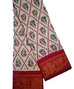 Sarees Madurai Sungudi Cotton Saree – Floral Printed Sarees For Women ChennaiStore