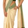 Womens Kuthampully Flora Tissue Saree With Fancy Border And Tassels (Kunchalam) With Blouse Piece Womens Kuthampully Flora Tissue Saree With Fancy Border And Tassels (Kunchalam) With Blouse Piece