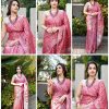 Banarasi Jacquard Lichi Silk Silver Zari Work Saree With Blouse Piece