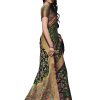 WomenS Kanjivaram Silk Saree With Blouse Piece - Dark Green