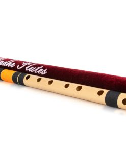 Radhe Flutes Right HAnd C Natural With Velvet Cover