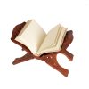 Indian Traditional Holy Book Stand Hand-, 12X12 Cm, Brown Handmade Book Stand Cover Case Wooden Rehal Holy Quran Bible Gita