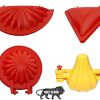 4Pcs Plastic Kitchen Tool Mould Dough Press For Gujiya Modak Samosa Dumpling Pie Maker 4Pcs Plastic Kitchen Tool Mould Dough Press for Gujiya Modak Samosa Dumpling Pie Maker