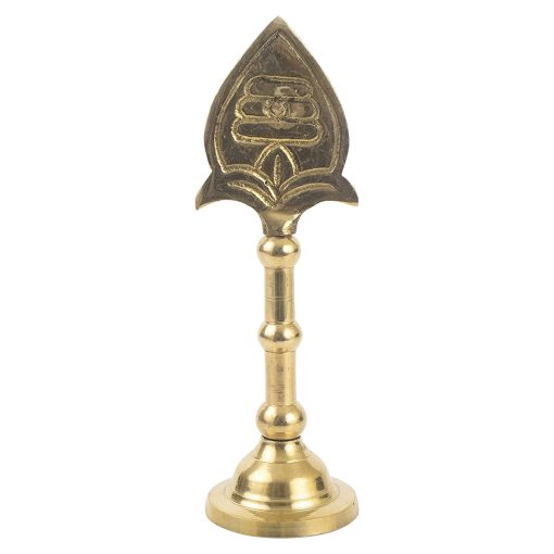 Golden Brass Muran Vel Brass with Round Base