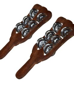 Wooden Hand Taal Khartal Indian Musical Instrument Khartaal Professional Set Of 2 Pic