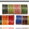 Shinning Multicolour Traditional Glass and Bangle Set for Women & Girls - 12 Bangles Assorted