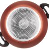 Non-stick Handi with Glass Lid and 2 Way Non-stick Coating, Red