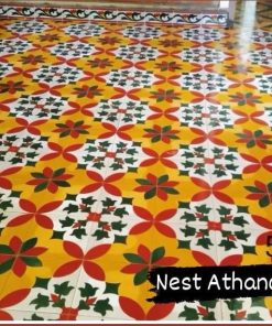 Athangudi tiles are traditional, handmade decorative cement tiles - 10x10 inch