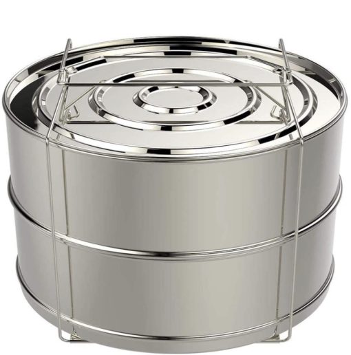 Stainless Pressure Cooker Steamer for 5 Ltrs Stainless Pressure Cooker Steamer Double Layer small