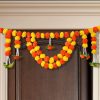 Artificial Marigold Garlands Flowers Door Toran Door Hanging (Orange & Yellow