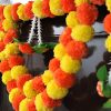 Artificial Marigold Garlands Flowers Door Toran Door Hanging (Orange &Amp; Yellow) Artificial Marigold Garlands Flowers Door Toran Door Hanging (Orange & Yellow