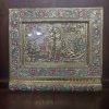 Radha Krishna Gold Key Holder Gift Home Decor Ganesha Home Decor Items | Wooden Key Holder | Key Hanger For Gift Items 7 Hooks