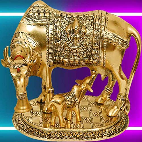 Kamdhenu Cow with Calf Showpiece