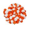 Artificial orange and white Marigold Flowers Garland For Decoration Copy