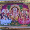 Laxmi Ganesh Saraswati Gold Photo Frame Laxmi Ganesh Saraswati Gold Photo Frame