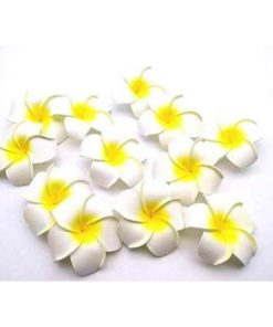 diwali decor White Artificial Big Fake Foam Hawaii Beach Water Floating Flowers For Decoration, Pooja Thali. Festival & Events, Home, Table, Bedroom, Pooja Room Pack Of 8 ChennaiStore
