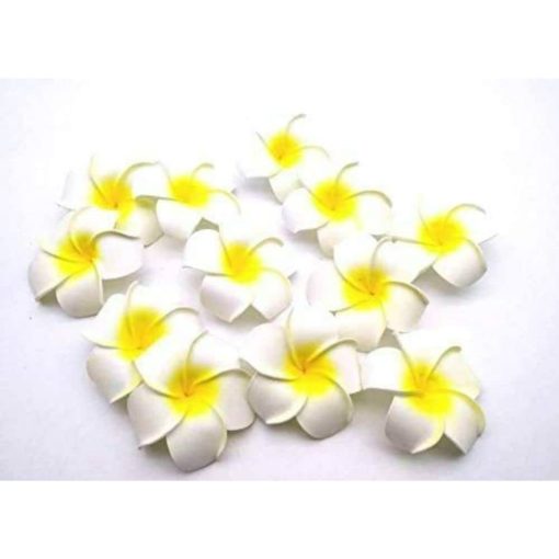 White Artificial Big Fake Foam Hawaii Beach Water Floating Flowers For Decoration, Pooja Thali. Festival & Events, Home, Table, Bedroom, Pooja Room Pack Of 8 Stemless Floating Artificial Flower Heads