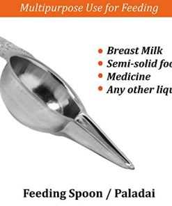 Stainless Steel Sanku Paladai Bondla Uggu Ginne for Newborns (7x4 cm Pack of 1)