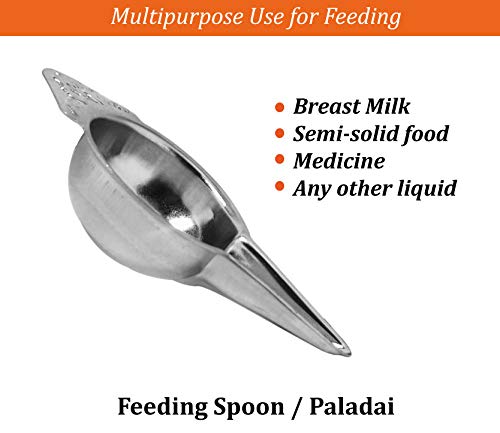 Stainless Steel Sanku Paladai Bondla Uggu Ginne For Newborns (7X4 Cm Pack Of 1) Stainless Steel Sanku Paladai Bondla Uggu Ginne for Newborns (7x4 cm Pack of 1)