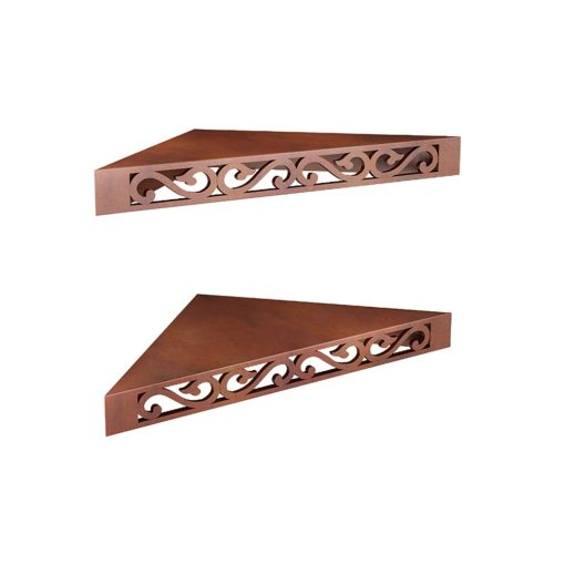 2 Corner Decorative Wooden Wall Shelves