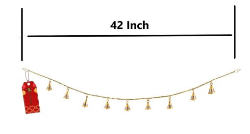 Brass Door Hanging Bell With Brass Chain