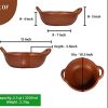 Handmade Earthen Clay Cooking Pan / Kadai 2500 Ml / 2.5 Liter Handmade earthen Clay Cooking pan / kadai 2500 ML / 2.5 Liter
