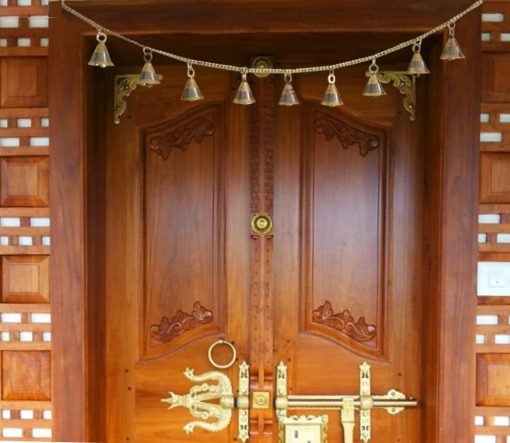 Brass Door Hanging Bell With Brass Chain