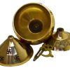 Oil Lamp Akhand Diya/Laltern For Navratri Om Swastik Hindu Puja/Pooja Religious Diya Brass Om Swastik Akhand Diya For Puja Oil Lamp