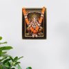 Artificial Rose Garland Mala For God Photo Frames And Idols - Orange 14 Inch Load Ganesha Photo Frame