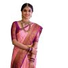 Banarasi Silk Blend Pink Saree