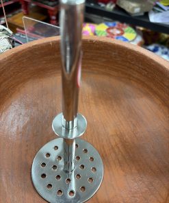 Stainless Steel Potato Masher With Wooden Handle