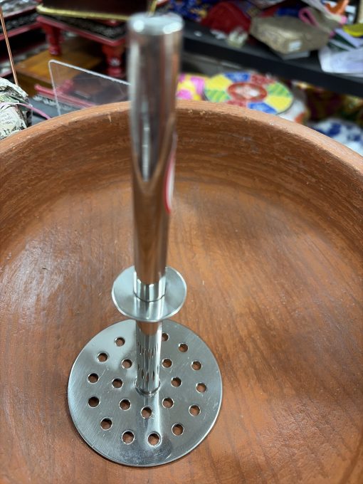 Stainless Steel Potato Masher With Wooden Handle