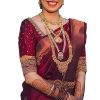 Women'S Kanjivaram Soft Silk Saree With Unstitched Blouse Piece (Pink Purple) Banarasi Silk Blend Red Saree