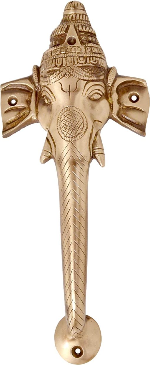 Ganesha Brass Door Handle