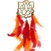 Ganesha Orange &Pink Wool Dream Catcher