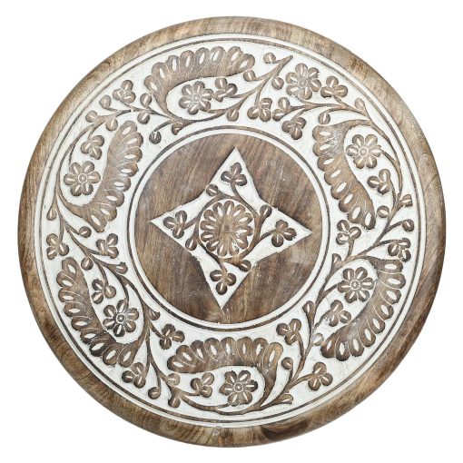 Wooden Carving/Square Beautiful Carving Design Side Table/Coffee