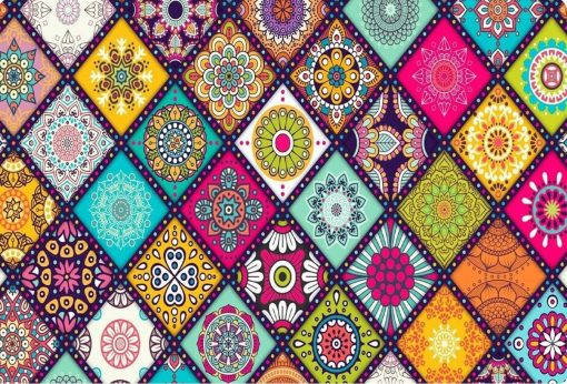 Table placemat multicolored
