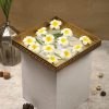 White Artificial Big Fake Foam Hawaii Beach Water Floating Flowers For Decoration, Pooja Thali. Festival & Events, Home, Table, Bedroom, Pooja Room Pack Of 8 Stemless Floating Artificial Flower Heads