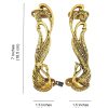 Peacock Design Brass Door Handles