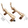 Peacock Design Brass Door Handle Pair (6 Inches, Antique Yellow) Brass Peacock Design Door Handle Pair