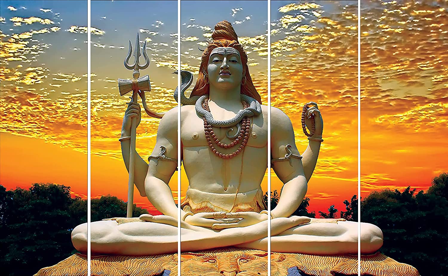 Lord Shiva | Siva Multiple Frames, Beautiful Wall Painting For ...