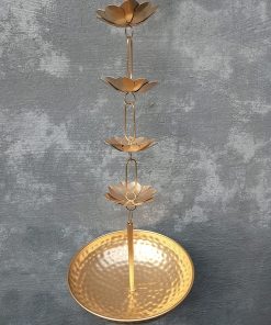 Home Decor Hanging Urli Metal Slot Diya With Chain
