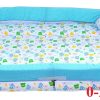 Baby Bedding Set with Mosquito Net and Bumper Guard (Blue) Cotton