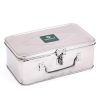 Stainless Steel Cash Box/Locker Box/Jewellery Box - Rectangle Shape, Diameter – 19Cm, Silver - SMALL Stainless Steel Cash Box/Locker Box/Jewellery Box - Rectangle Shape, Diameter – 19Cm, Silver - SMALL
