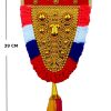 Nettipattam Elephant Caparison Wall Hangings For Interior Traditional Home Decor Handcrafted Showpiece (1.5 Feet) Nettipattam Elephant Caparison Wall Hangings For Interior Traditional Home Decor Handcrafted Showpiece (1.3 Feet)